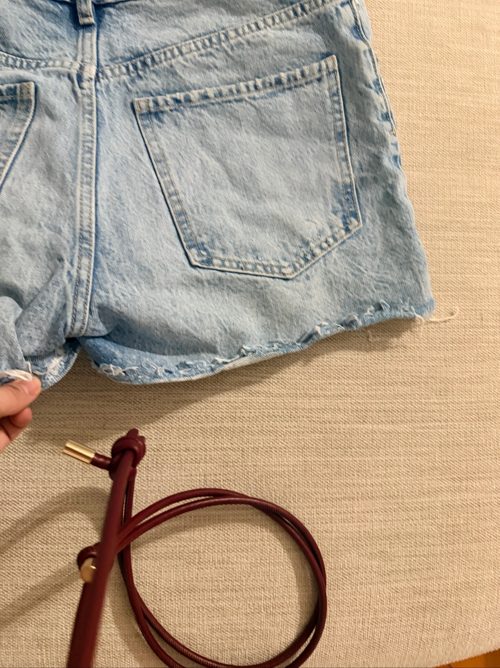 Hoge taille uitgefranjede jeansshorts Zara - Maat S / EUR 36 – photo 9